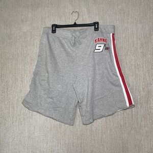 Chase Authentics Nascar Mens Shorts Grey & Red XL Cotton Blend Kasey Kahne #9